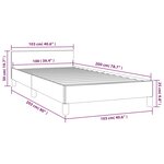 vidaXL Cadre de lit avec tête de lit Rose 100x200 cm Velours