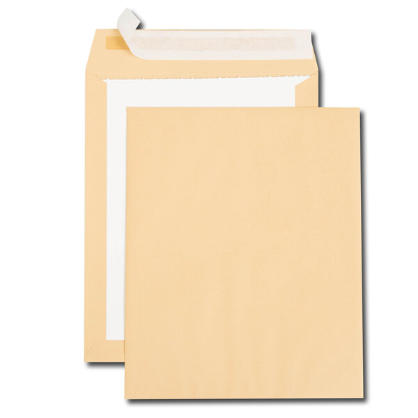 Lot de 100 Pochettes dos carton, 260 x 330 mm, kraft brun