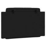 vidaXL Coussin de tête de lit noir et blanc 80 cm similicuir