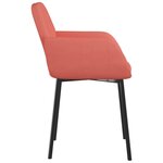 vidaXL Chaises à manger lot de 2 Rose Velours