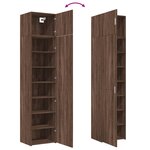 vidaXL Armoire de rangement mince chêne marron 50x42 5x225 cm