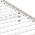 vidaXL Cadre de lit Blanc 90x190 cm Simple Bois massif