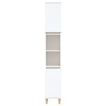 vidaXL Armoire de salle de bain blanc 30x30x190 cm bois d'ingénierie