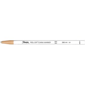 Marqueur Polyvalent China Marker Peel Off Pointe Fine 2 mm Blanc x 12 SHARPIE