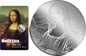 Monnaie MONA LISA 1/500 Oz Argent 1$ Liberia 2026 (PRÉCOMMANDE)