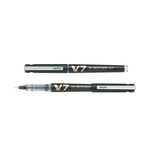 Roller Rechargeable Hi-TechPoint V7 Begreen Pointe Moyenne Encre liquide Noir x 6 PILOT