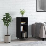 vidaXL Armoire à étagères noir 34 5x32 5x90 cm bois d'ingénierie