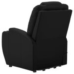 Vidaxl fauteuil releveur inclinable noir similicuir