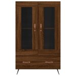 vidaXL Buffet haut chêne marron 69 5x31x115 cm bois d'ingénierie