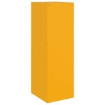 vidaXL Buffet jaune moutarde 34 5x39x107 cm acier