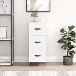 vidaXL Buffet blanc 34 5x34x90 cm bois d'ingénierie