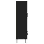 vidaXL Buffet haut noir 69 5x31x115 cm bois d'ingénierie