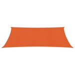 vidaXL Voile d'ombrage 160 g/m² Orange 2x3 5 m PEHD