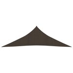 vidaXL Voile d'ombrage 160 g/m² Marron 2 5x2 5x3 5 m PEHD