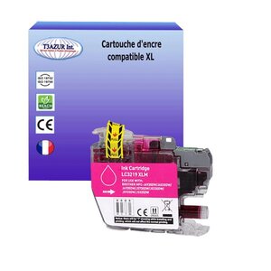 T3AZUR- Cartouche compatible avec Brother LC3217 / LC3219 XL Magenta pour Brother MFC-J6535DW MFC-J6535DW XL MFC-J6730DW