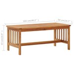 vidaXL Salon de jardin 2 Pièces avec coussins bois d'acacia solide
