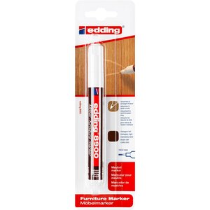 Marqueur Réparation de Meuble 8900 Acajou Clair Pointe Ronde 1 5-2 mm EDDING