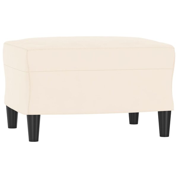 vidaXL Repose-pied Crème 60x50x41 cm Velours