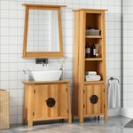 vidaXL Ensemble de meubles de salle de bain 3 Pièces bois de pin massif