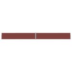 vidaXL Auvent latéral rétractable de patio 140x1200 cm Marron