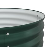 Bac de jardin surélevé vidaXL Vert 400x80x44 cm en acier galvanisé