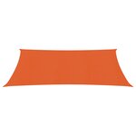 vidaXL Voile d'ombrage 160 g/m² Orange 3 5x4 5 m PEHD