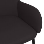 vidaXL Chaises à manger lot de 2 noir similicuir