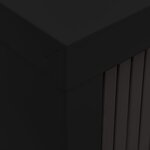 vidaXL Armoire à portes coulissantes Noir 90x40x90 cm Acier