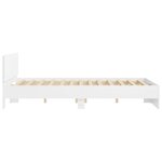 vidaXL Cadre de lit sans matelas blanc 140x190 cm