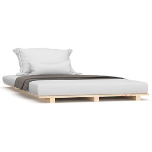 vidaXL Cadre de lit 90x190 cm Bois de pin massif