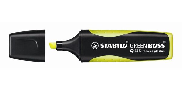 Surligneur GREEN BOSS Pte Biseautée 2-5 mm Jaune STABILO