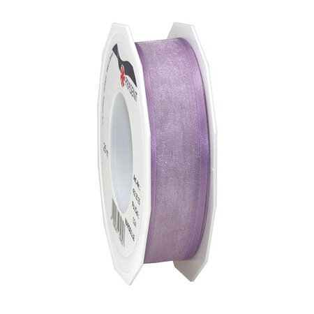 Organza marseille 25-m-rouleau 25 mm  lilas