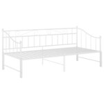 vidaXL Cadre de canapé-lit extensible sans matelas blanc 90x200 cm
