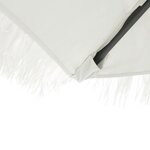 vidaXL Parasol de jardin avec mât en acier blanc 223x223x213 cm