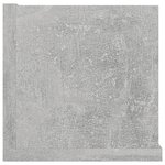 vidaXL Étagère murale à CD Gris béton 100x18x18 cm Bois d'ingénierie