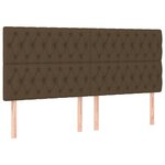 vidaXL Sommier à lattes de lit avec matelas Marron foncé 200x200 cm