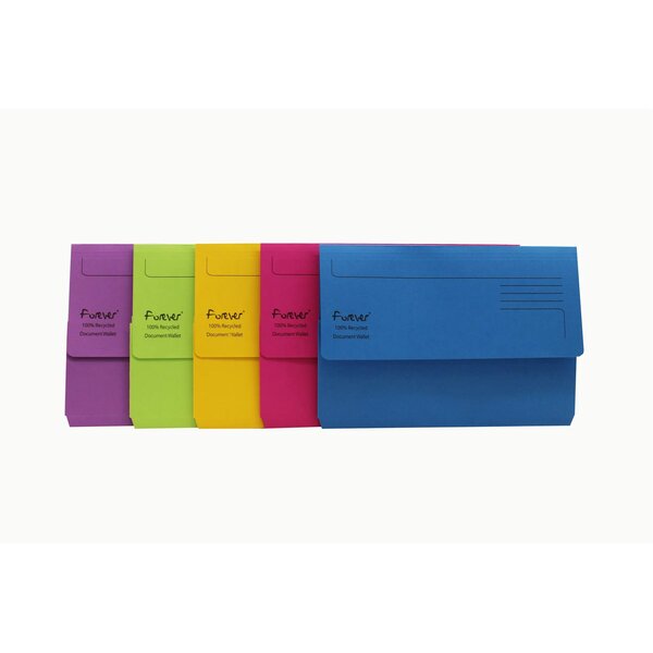 Chemise Poche Forever 300g - 34 5x24 5 Cm Folio - Couleurs Assorties - X 25 - Exacompta