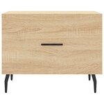 vidaXL Tables basses 2 Pièces chêne sonoma 50x50x40 cm bois d'ingénierie