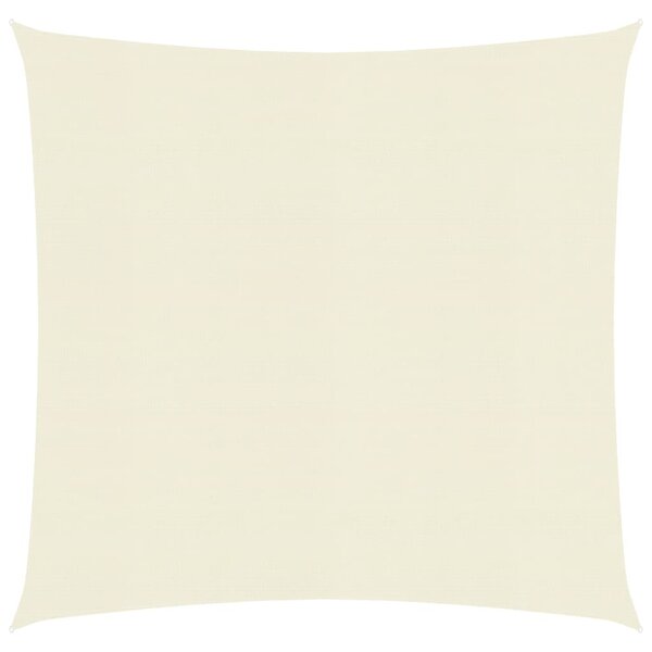 vidaXL Voile d'ombrage 160 g/m² Crème 2 5x2 5 m PEHD
