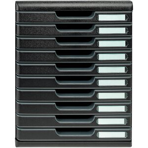 Module De Classement Modulo Ecoblack 10 Tiroirs Fermés - Noir - Exacompta