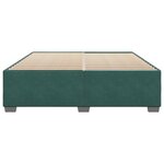 vidaXL Cadre de lit sans matelas vert foncé 200x200 cm velours