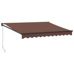 vidaXL Auvent manuel rétractable marron 300x250 cm