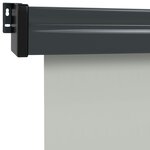 vidaXL Auvent latéral de balcon 165x250 cm Gris
