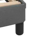 vidaXL Cadre de lit sans matelas gris foncé 140x200 cm tissu