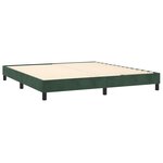 vidaXL Cadre de lit Vert foncé 160x200 cm Velours