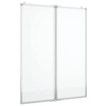 vidaXL Tableau blanc magnétique pliable 80x100x1 7 cm aluminium