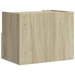 vidaXL Tables de chevet murales 2 Pièces chêne sonoma 45x30x35 cm