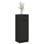vidaXL Armoire de salle de bain Noir 32x34x90 cm Bois d'ingénierie