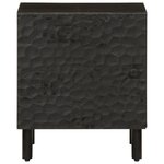 vidaXL Tables de chevet 2 Pièces noir 40x33x46 cm bois de manguier solide