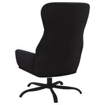 vidaXL Chaise de relaxation Noir Similicuir